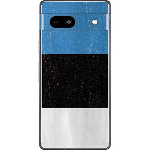 Estonia Flag Distressed Google Pixel 7a Skin